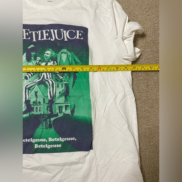Old Navy Tim Burton’s Beetlejuice white t shirt (L) - Picture 6 of 7